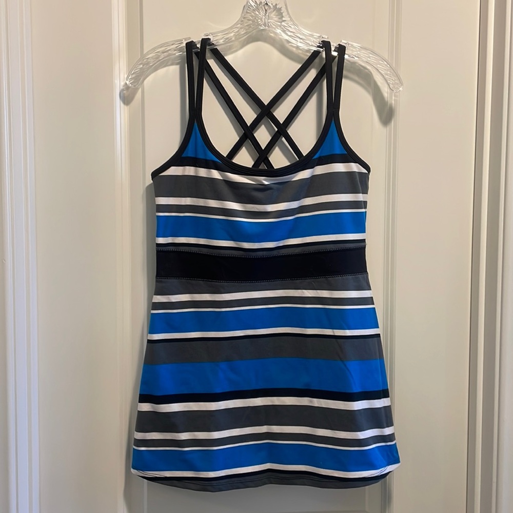 Soybu support tank top black/blue size S